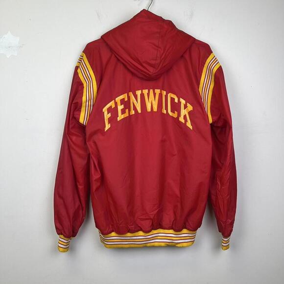 Vintage Fenwick Falcons Pullover Jacket - Red & Yellow - Picture 1 of 6